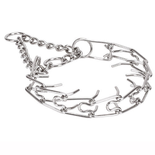 קולר חנק דוקרנים לכלבים גדולים- מצופה כרום - FOR DOG TRAINERS- ISRAEL