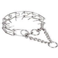 קולר חנק דוקרנים לכלבים גדולים- מצופה כרום - FOR DOG TRAINERS- ISRAEL