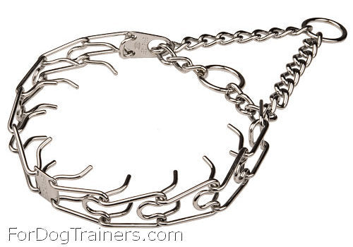 קולר דוקרנים לאילוף כלבים מצופה בכרום 2.25 ממ - לכלבים קטנים - FOR DOG TRAINERS- ISRAEL