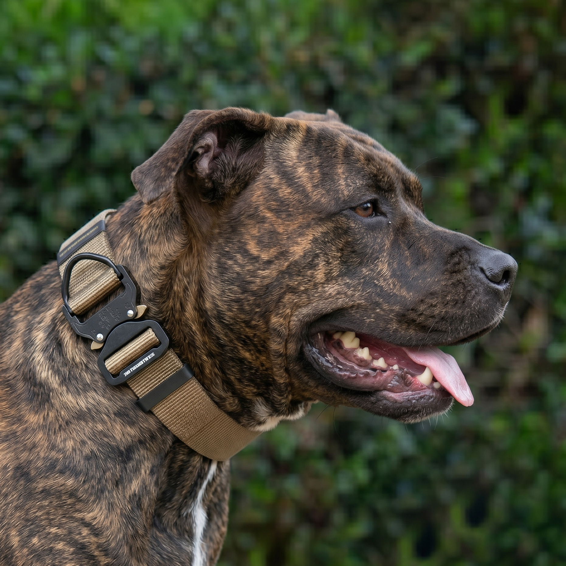קולר ניילון לפיטבול עם אבזם מתכת - FOR DOG TRAINERS ישראל