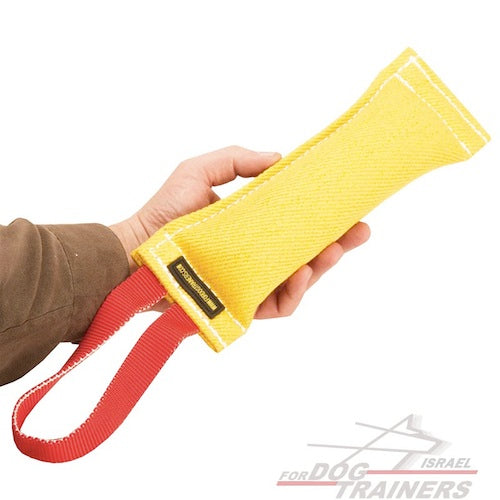 פפירול לכלבים צעירים מפשתן צרפתי עם ידית אחיזה אחת - FOR DOG TRAINERS- ISRAEL