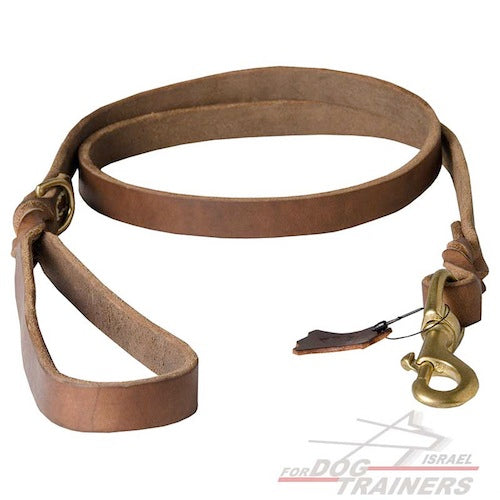 רצועת עור לכלב מקצועית, משודרגת והאולטימטיבית - FOR DOG TRAINERS- ISRAEL