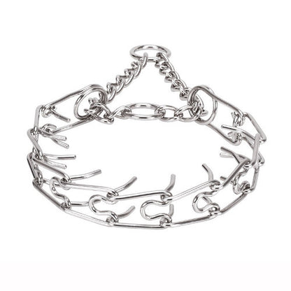 קולר חנק דוקרנים לכלבים גדולים- מצופה כרום - FOR DOG TRAINERS- ISRAEL