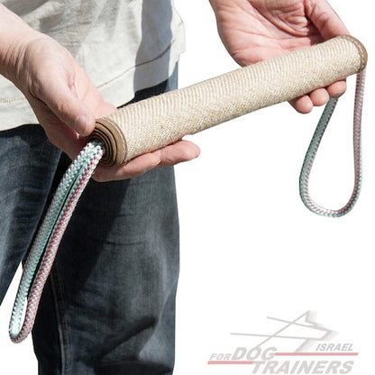 צעצוע נשיכה לכלב - רול לאימון מבד יוטה - FOR DOG TRAINERS- ISRAEL