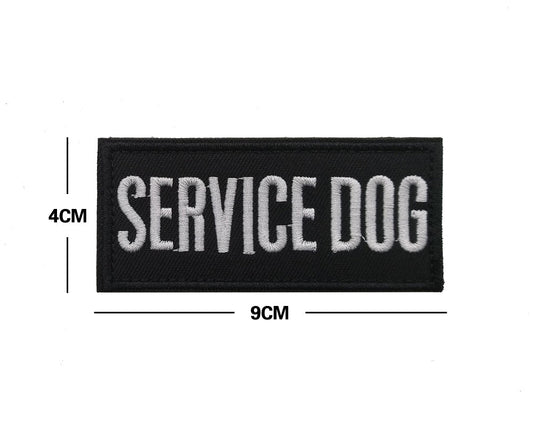 פאץ' SERVICE DOG 9x4 ס"מ עם סקוץ' - FOR DOG TRAINERS ישראל
