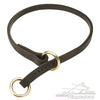 קולר חנק מעור בתפירה ידנית - FOR DOG TRAINERS- ISRAEL