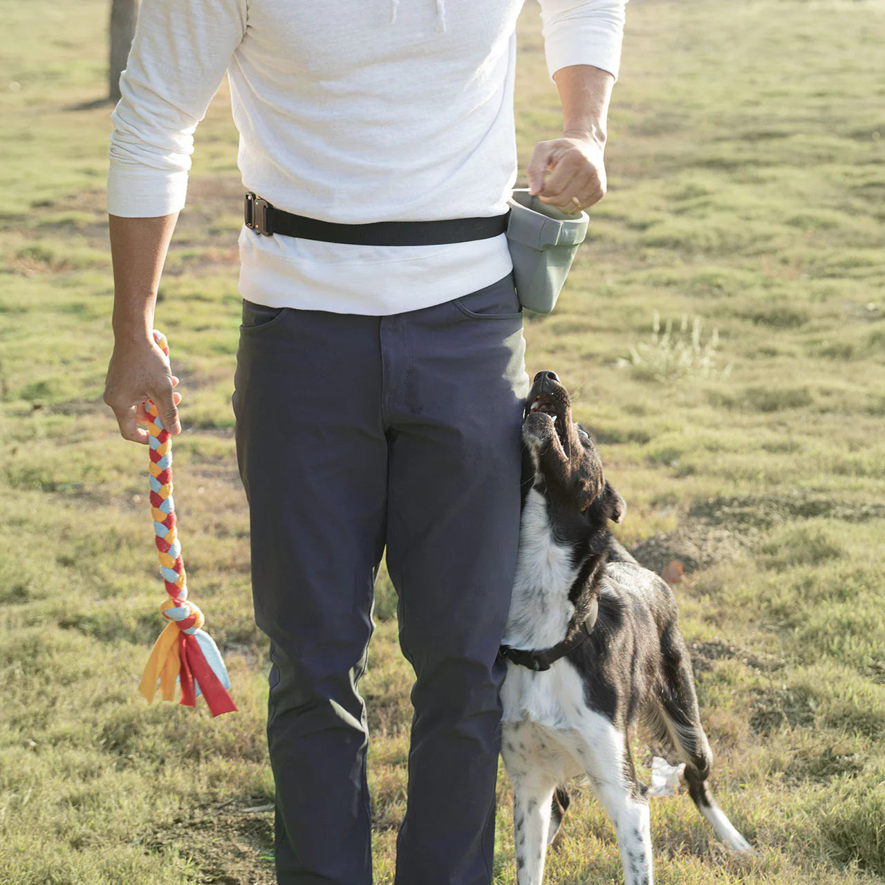 פאוץ' אילוף מקצועי גודל בינוני voila -פאוץ' חטיפים מסיליקון מהפכני עם מגנון נעילה קל לניקוי ושטיפה - FOR DOG TRAINERS- ISRAEL