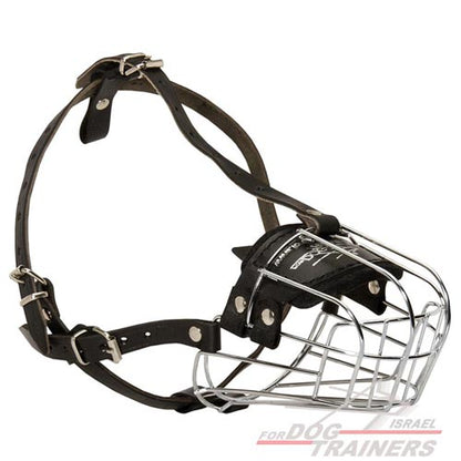 זמם לכלב עשוי מתכת דמוי סל - FOR DOG TRAINERS- ISRAEL